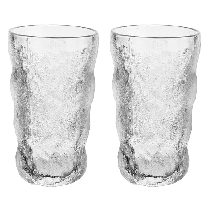 2 darabos üvegpohár készlet, Jormftte, 390ml, átlátszó