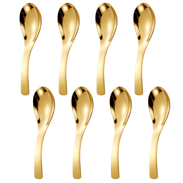 Lingurita de zahar, set de 8, inox, 13.7x3.6cm