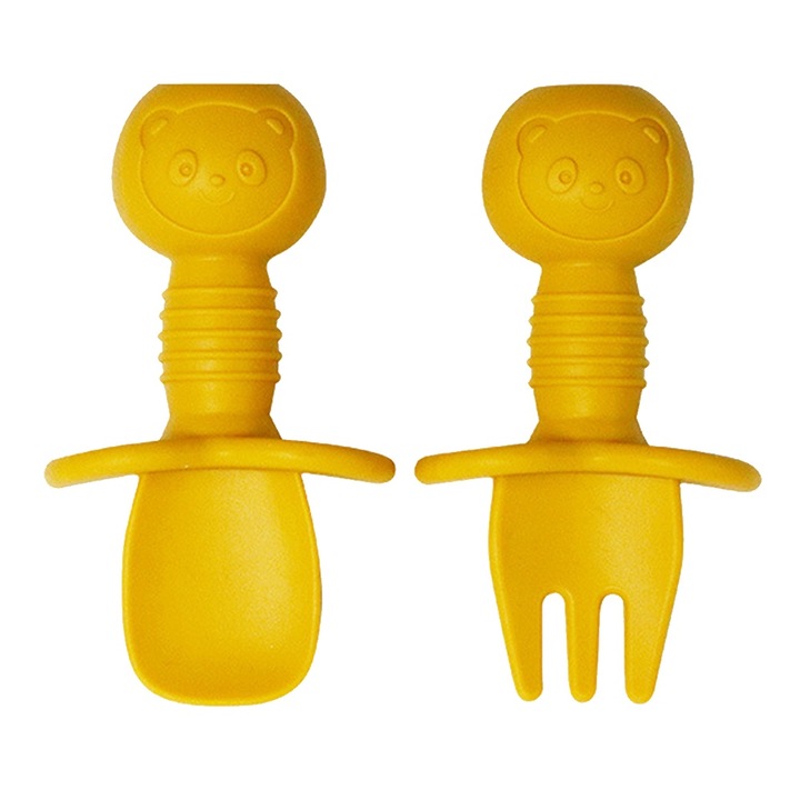 Jormftte szilikon kanál és villa készlet, 1. fázis, tartós, könnyen használható, 6 hónapos kortól