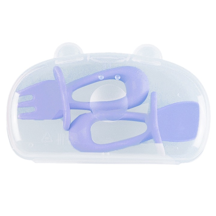 Set tacamuri pentru bebelusi QttvbTna, ergonomice, silicon, multicolor