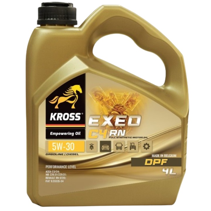 Ulei motor KROSS EXEO C4-RN 5W30, volum 4 litri, sintetic