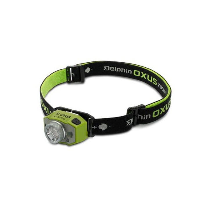 Lanterna frontala Delphin OXUS Zoom, 1200 mAh, 5W, 300 lm