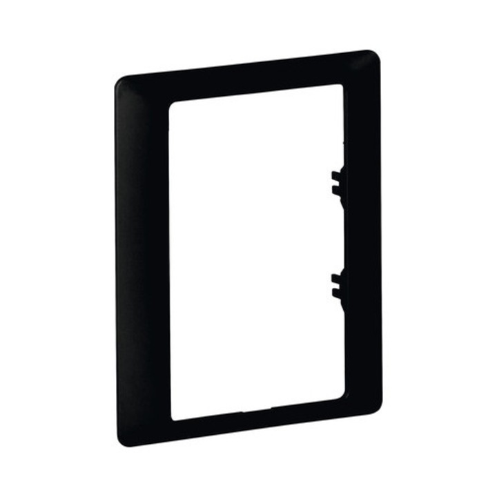 Rama Priza Dubla Cu Impamantare Legrand Valena Life, Montaj Orizontal/vertical, Negru Mat