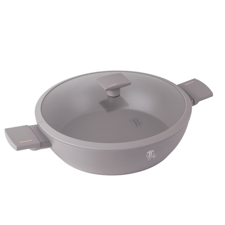 Cratita cu capac 28 cm, 3.8 litri, Berlinger Haus, Taupe Collection, BH/8098