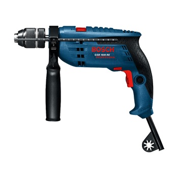 Masina de gaurit cu percutie (bormasina) Bosch Professional GSB 1600 RE, 701 W, 3000 RPM Masina de gaurit cu percutie (bormasina) Bosch Professional GSB 1600 RE, 701 W, 3000 RPM