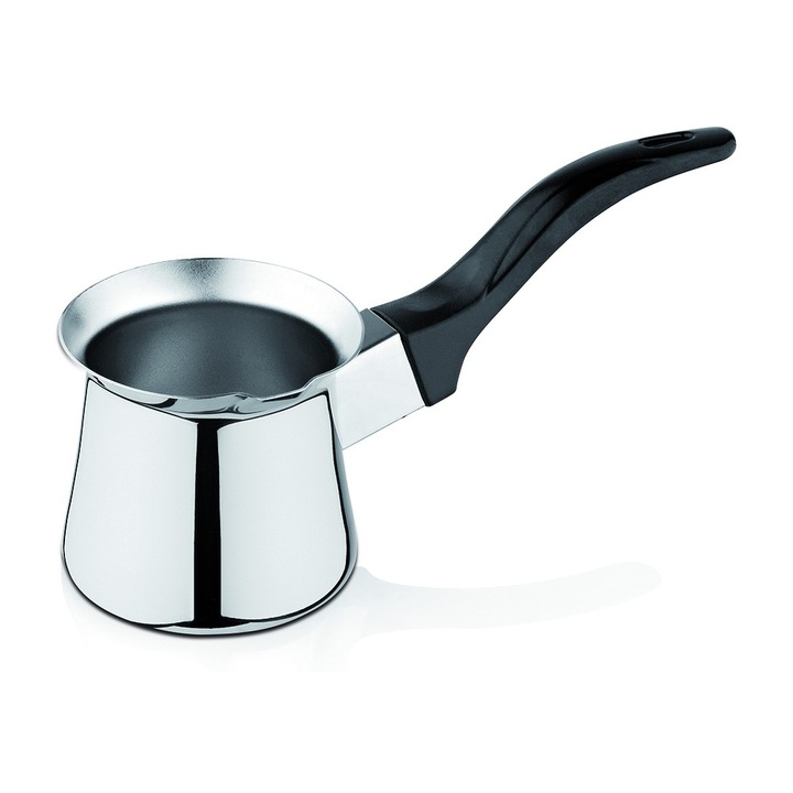 Ibric din inox, cu maner din bachelita, 200 ml