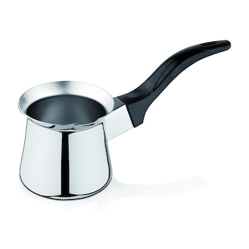 Ibric din inox, cu maner din bachelita, 200 ml Ibric din inox, cu maner din bachelita, 200 ml