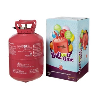 Butelie cu heliu de unica folosinta 0.25 mc pentru umflarea baloanelor + 30 baloane latex si rafie, Balloon Time Butelie cu heliu de unica folosinta 0.25 mc pentru umflarea baloanelor + 30 baloane latex si rafie, Balloon Time