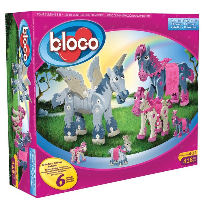 Пъзел Bloco 3D EVA - ПОНИТА и ЕДНОРОЗИ, Horses & Unicorns - 25006
