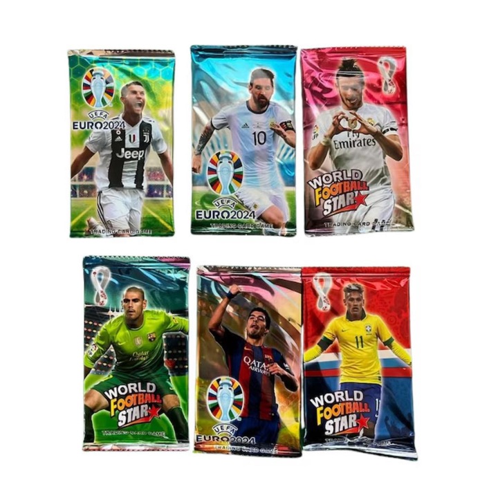 Комплект от 200 футболни карти UEFA EURO 2024