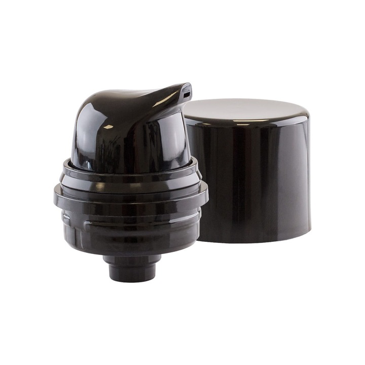 Pompa si Capac pentru Flacoane Airless Lyra Black