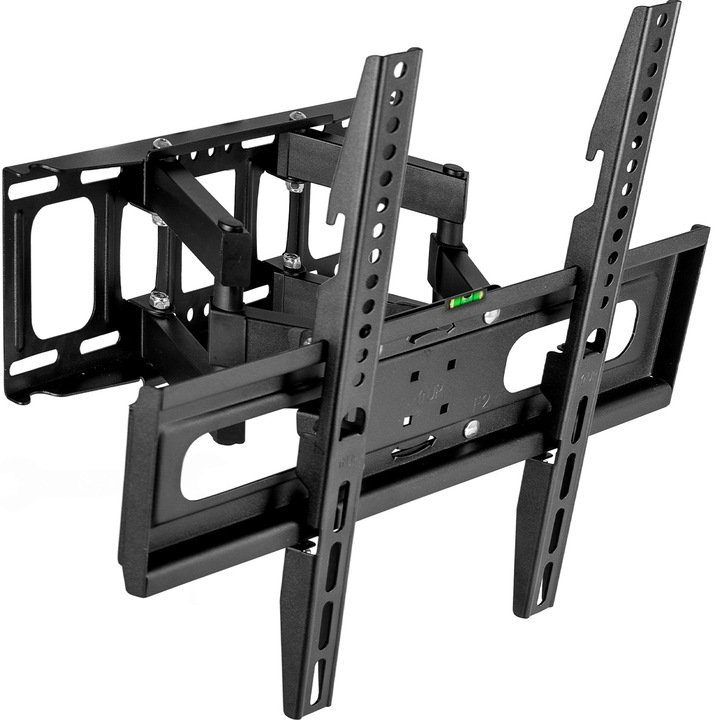 Sim Online, Стойка за телевизор за стена, Въртяща се, Универсална, Диагонал 32”- 70” ( 80 - 178 см ), Макс. 50 кг, Vesa 100x100 – 400x400, Черен