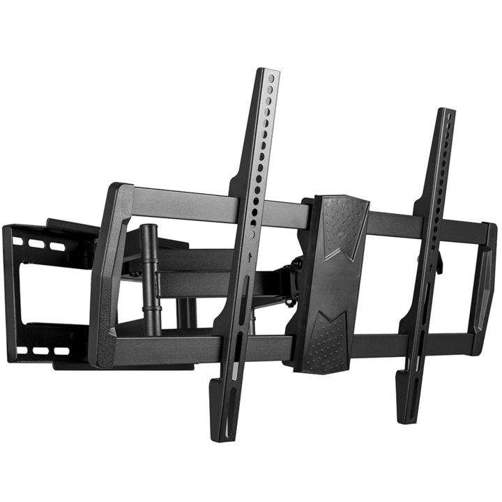 Sim Online, Стенна опора за телевизор, Въртяща се, Универсална, Диагонал 32"- 80" ( 80 - 204 см ), Макс. 45, 5 кг, Vesa 200x100 - 600x400, Черен