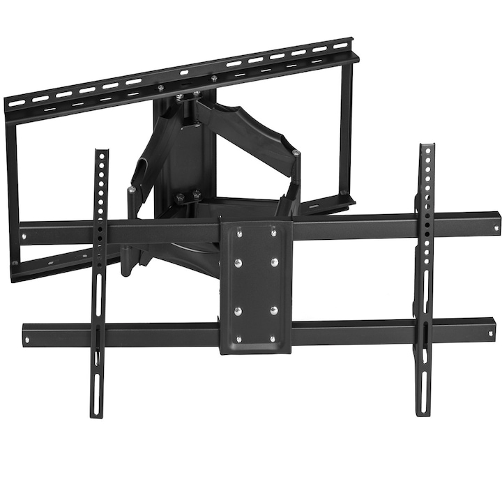 Suport TV de Perete, Pivotant, Universal, Diagonala 42”- 100” ( 106 - 254cm ), Max 45,5 kg, Vesa 200x100 – 800x400, Negru, Sim Online®