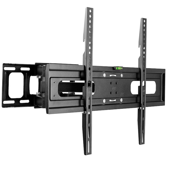 Suport TV de Perete, Pivotant, Universal, Diagonala 32”- 85” ( 80 - 216cm ), Max 50 kg, Vesa 100x100 – 600x400, Negru, Sim Online®