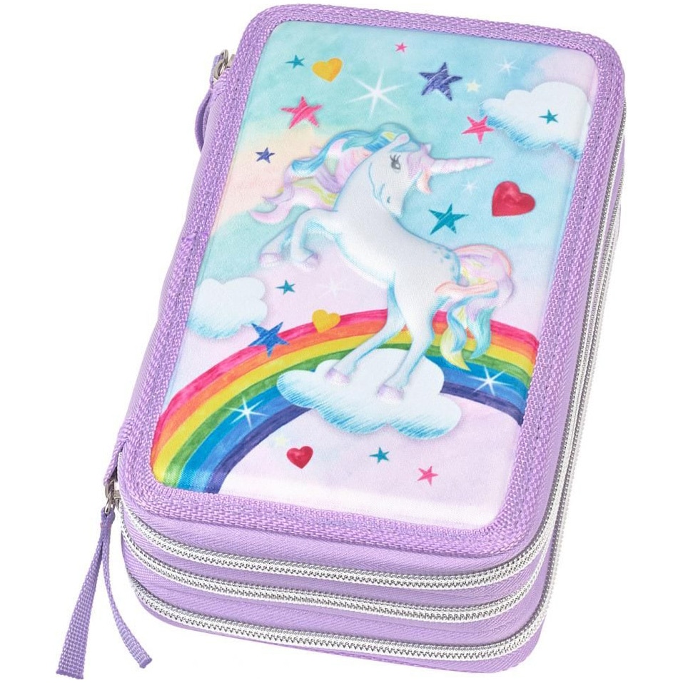 Penar echipat Faber-Castell Unicorn, 44 piese, 3 fermoare - eMAG.ro