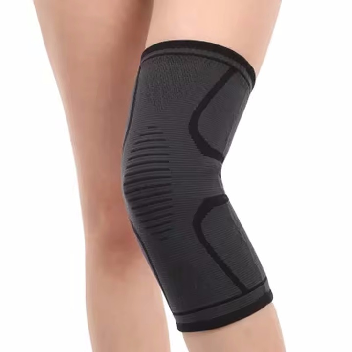 Genunchiera elastica respirabila enkourakoko®, Negru gri, Marime XL