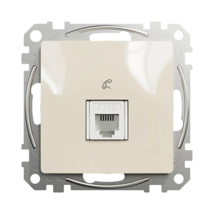 Телефонна розетка Rj11 Simple Schneider Sedna Design, бежова