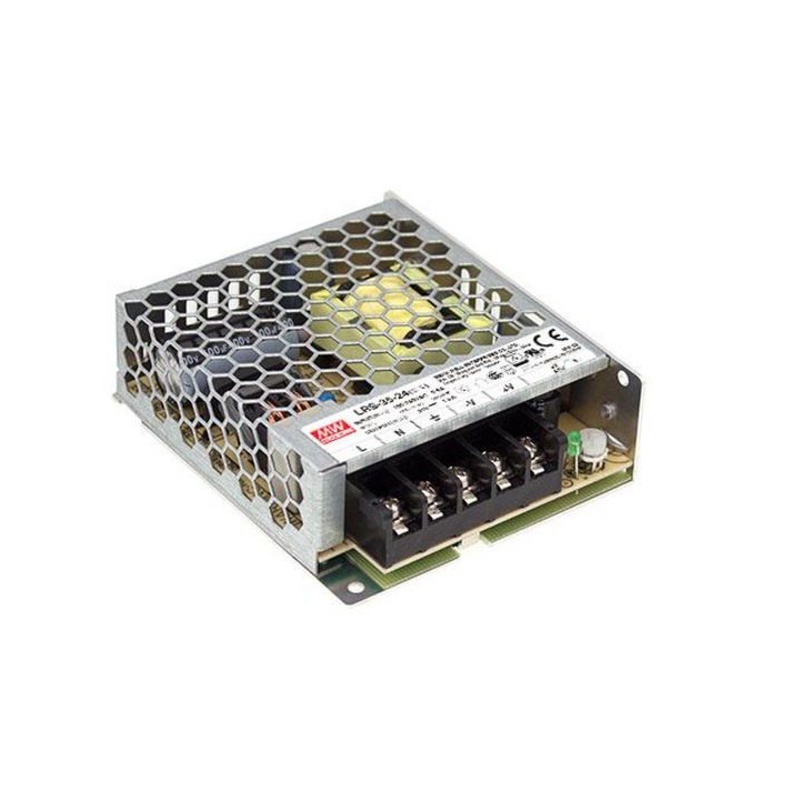 MEAN WELL 35W 35W 12V 3A kapcsolóüzemű tápegység LRS-35-12