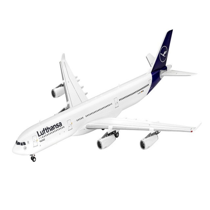 Kit Macheta Aeromodele de construit Revell Airbus A340-300 Lufthansa New Livery 14+ani 1:144 REV 03803