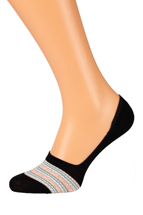 Sosete tip talpici, din bambus colorate, Negru