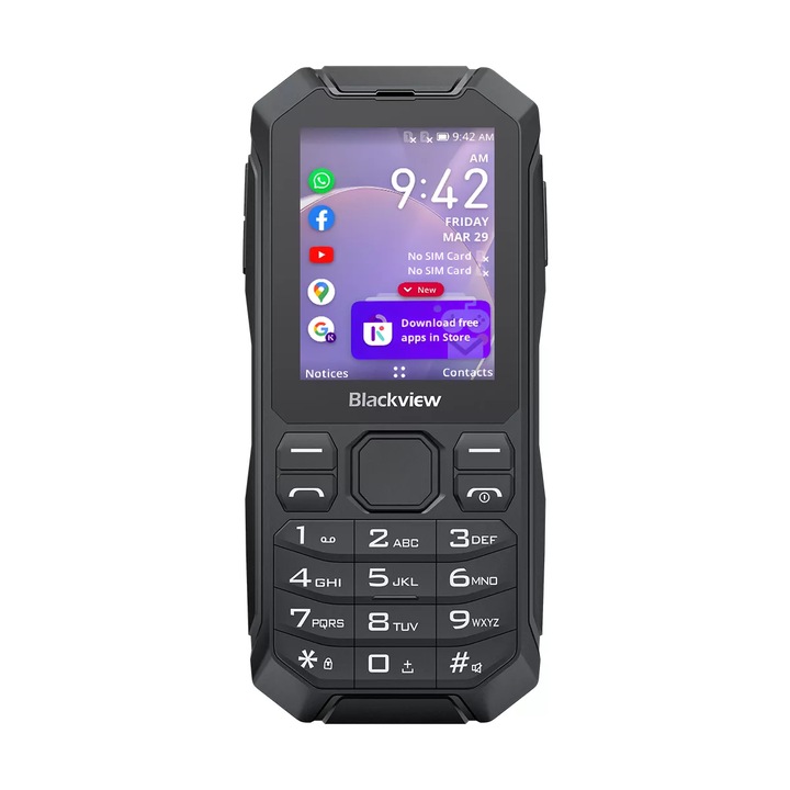 Мобилен телефон Blackview N1000 Черен, 2.4", 9, 1GB RAM, 4GB ROM
