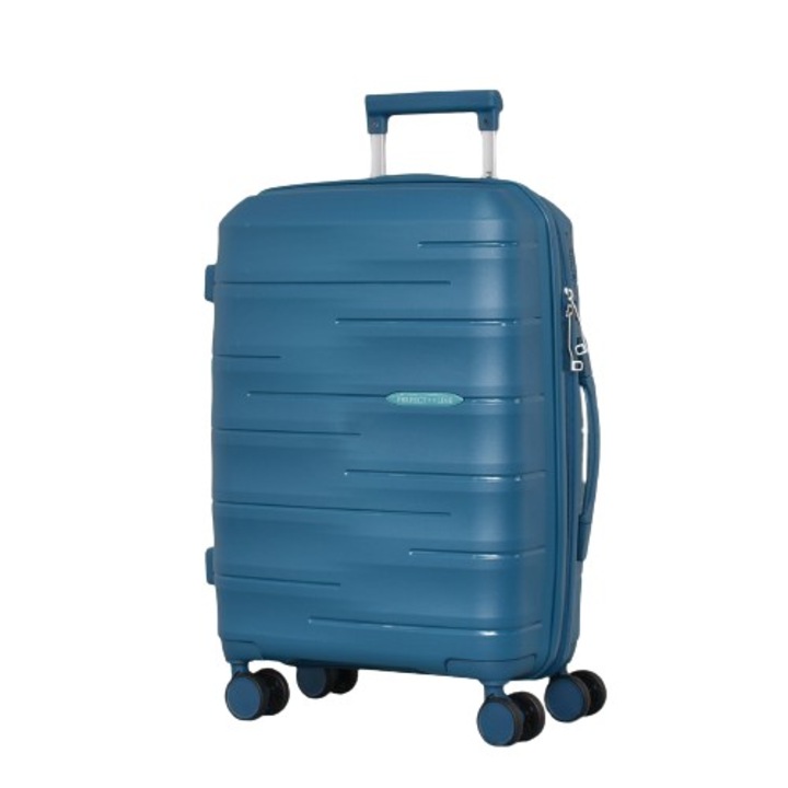 Perfect line Bőrönd PP 1909-220, 57/40/22 cm, kék