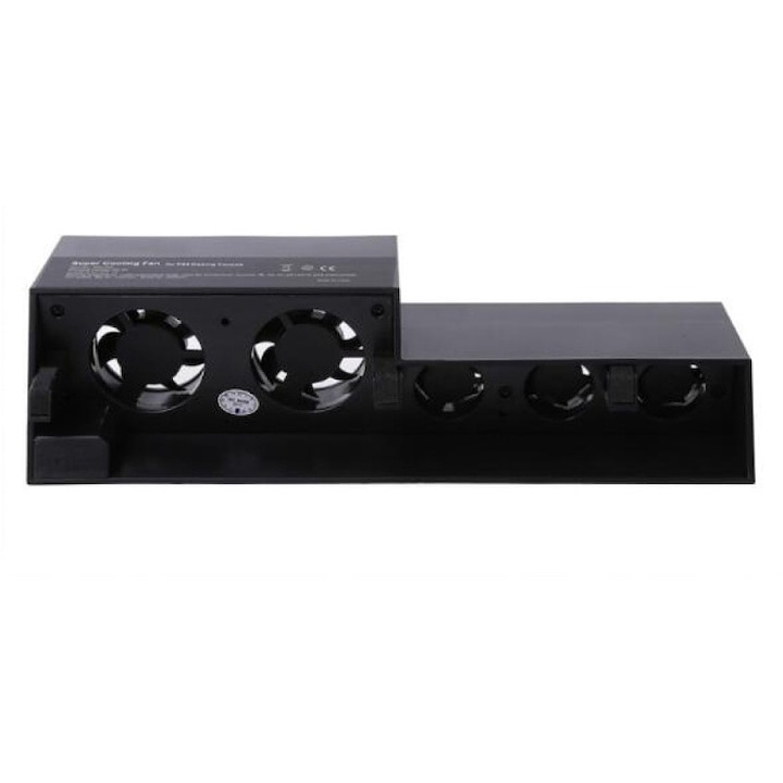 Ventilator pentru PS4, Plastic, Negru