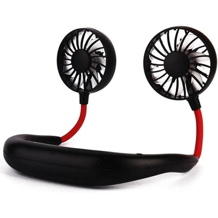 Ventilator portabil, Plastic, Negru