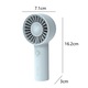 Ventilator portabil, ABS, 3 viteze, incarcare USB, alb