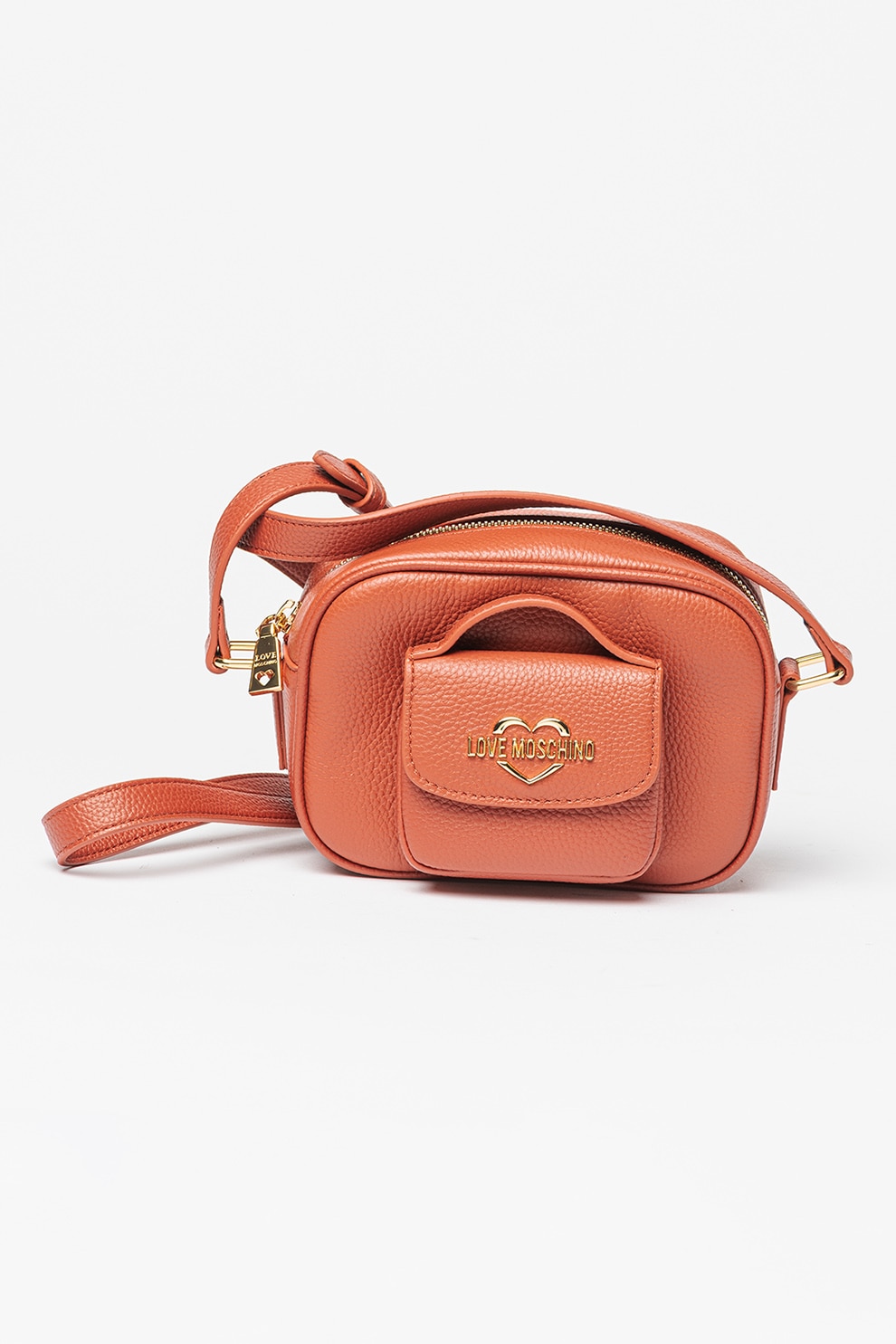 Love Moschino, Geanta crossbody de piele si piele ecologica