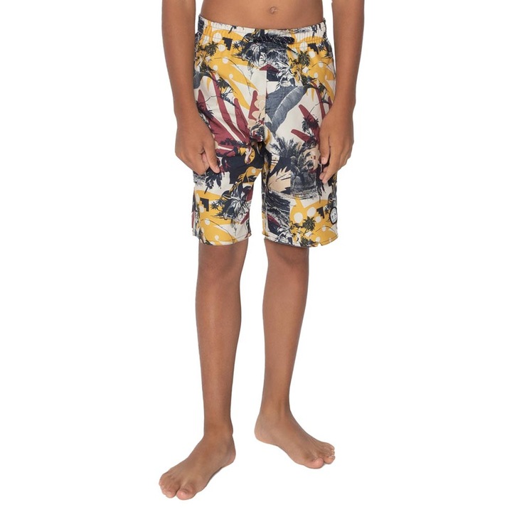 Pantaloni scurti de plaja pentru copii Protest PRTSTIJN, uscare rapida, cu buzunar, albastru inchis, 45cm