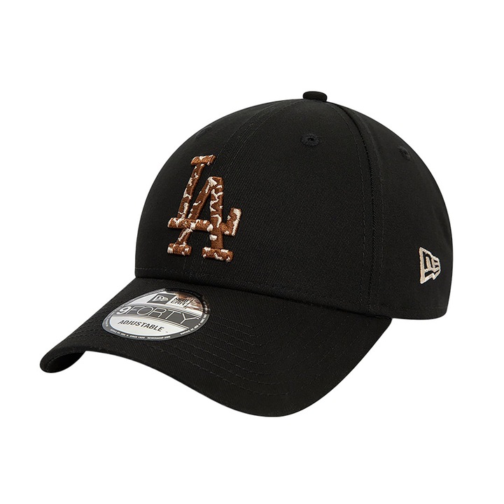 Sapca New Era Seasonal Infill 9FORTY, LA Dodgers, bumbac, negru, strapback