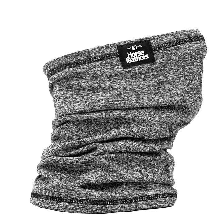 Esarfa pentru gat Horsefeathers, respirabila, uscare rapida, gri, one size