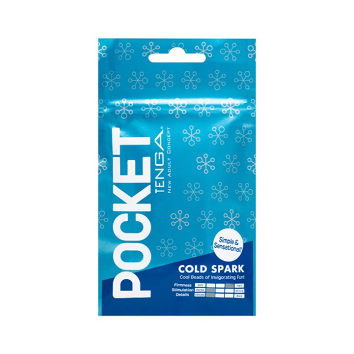 Tenga Pocket Cold Spark hüvelyi maszturbátor, méretei (8x5cm)