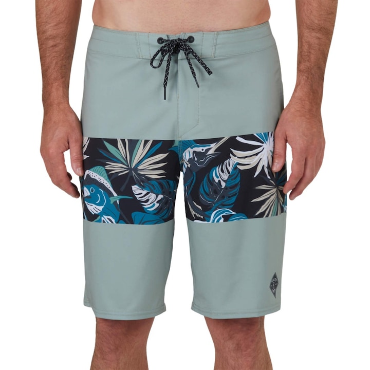 Costum de inot Salty Crew Topwater, 4-way stretch, uscare rapida, Dusty Sage, 21"