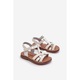 Sandale fete din piele ecologica, Alb