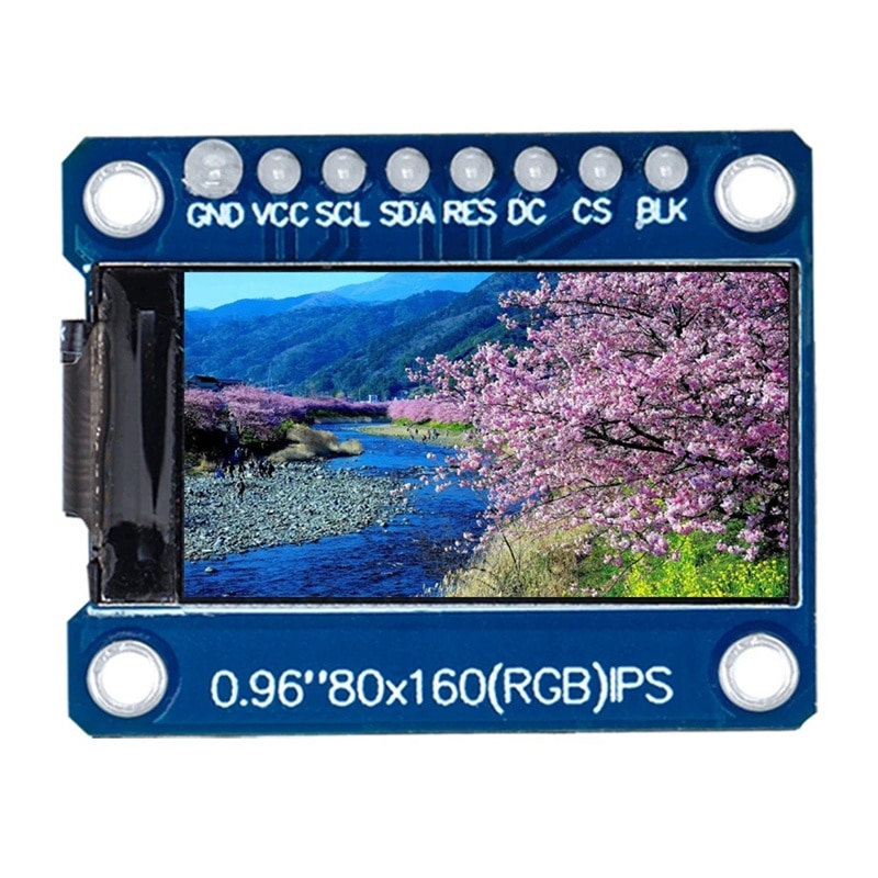 Display LCD IPS 0.96 inch 80x160 65K HD interfata SPI, ST7735 Arduino ...