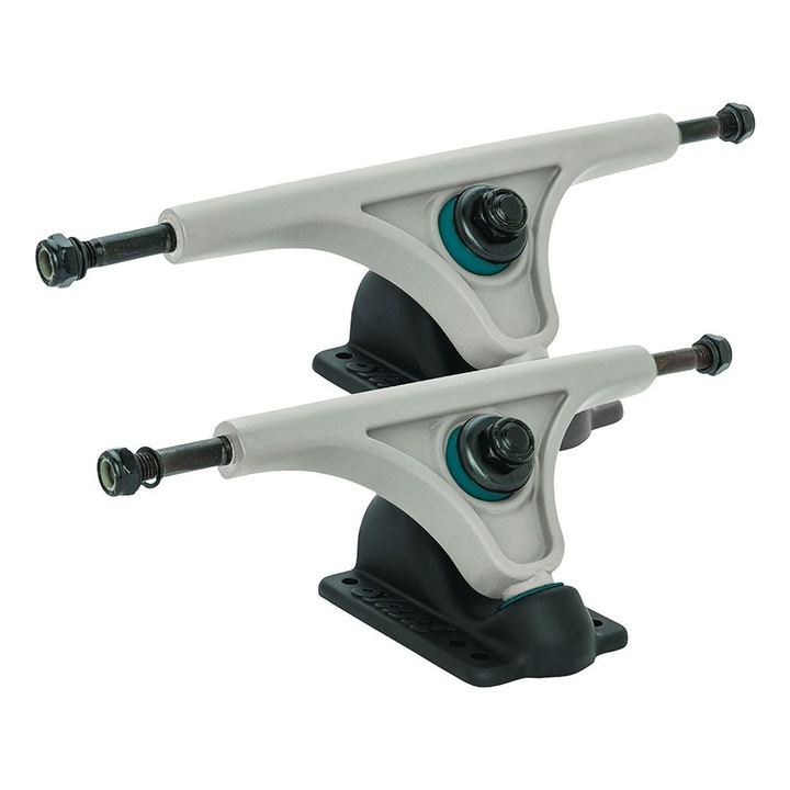 Set 2 Axe skateboard GLOBE SLANT MAG, hanger reversibil 50/54 grade, gri/negru