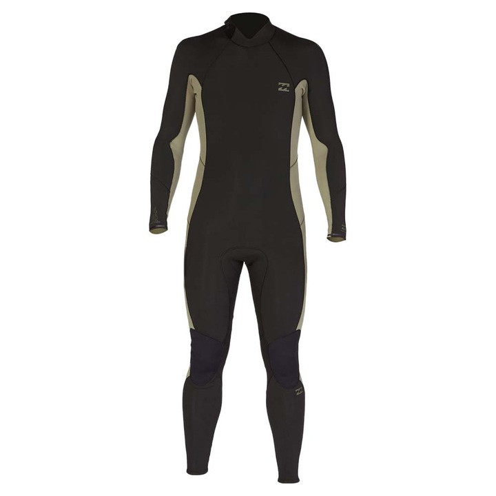 Costum de inot Billabong Absolute, neopren reciclat 4/3mm, interior graphene, XL, negru/militar