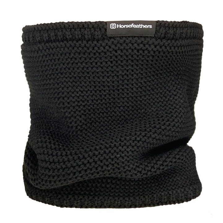 Esarfa tricotata Horsefeathers Lota, 100% acrilic, negru