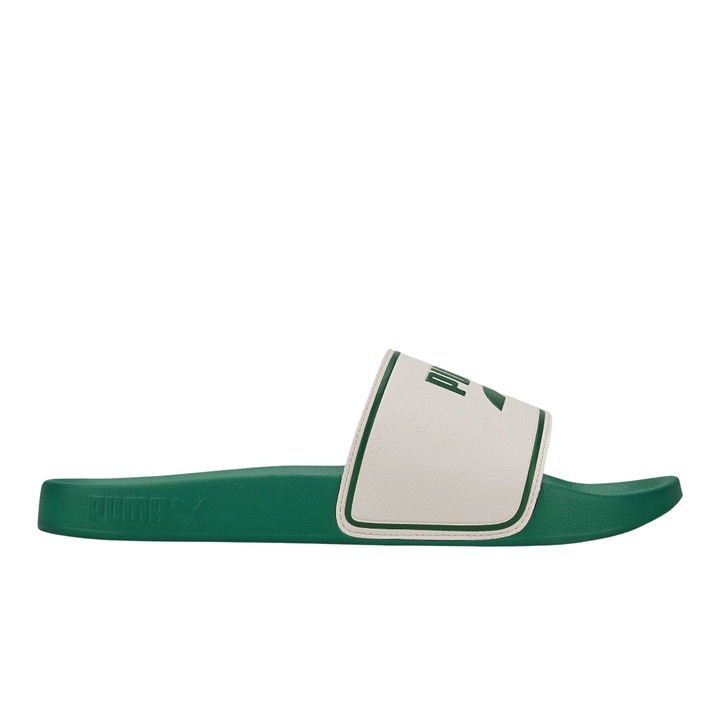 Papuci sport barbati, Puma, Sintetic, Alb/Verde, Alb/Verde