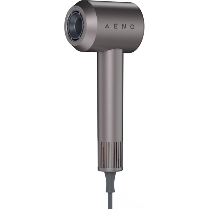 Hajszárító Aeno AHD0001, 3 hőmérséklet fokozat, 1500W, 70 dB, ionizáció, szürke