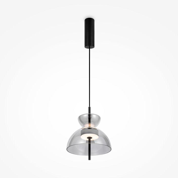 Lustra LED Maytoni Modern Bangkok, Negru, LED 12W, 1200lm 3000K