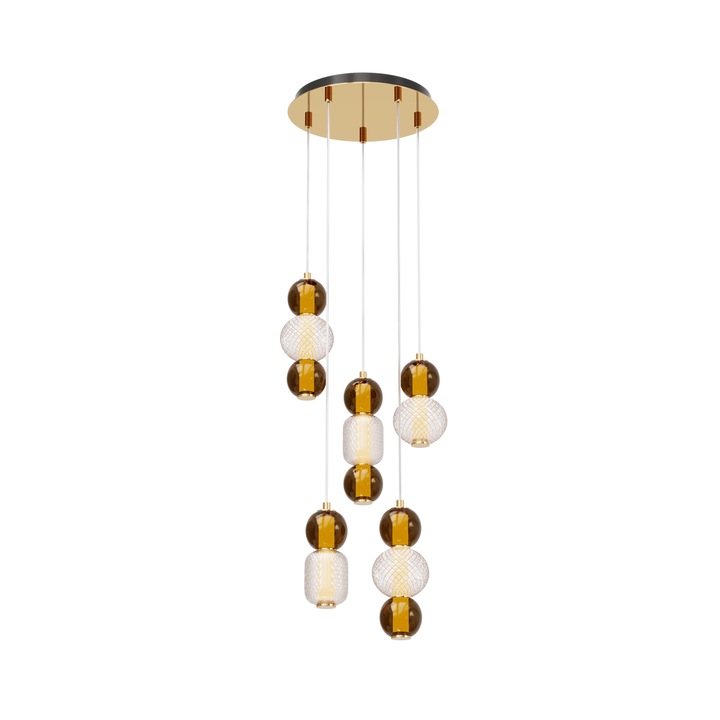 LED полилей Maytoni Modern Drop, златист, LED 80W, 9300lm 3000K