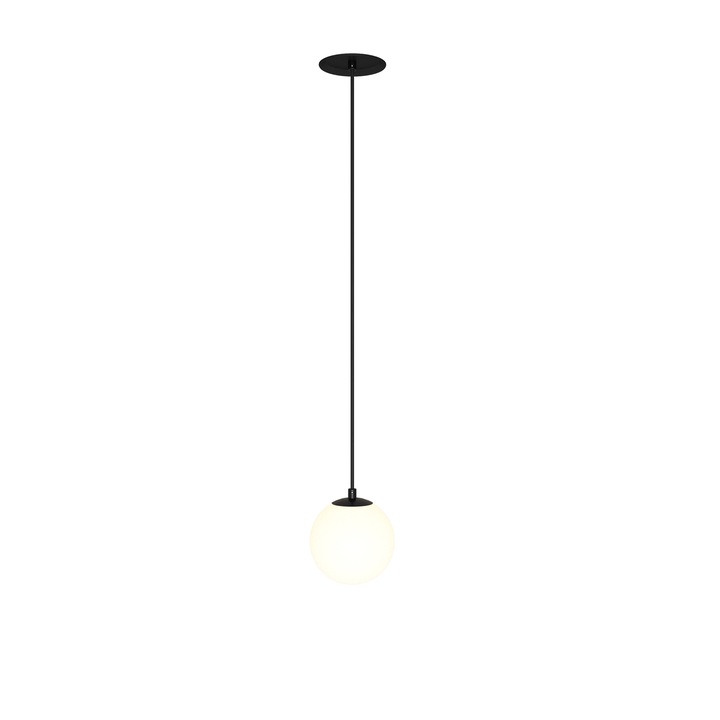 Lustra LED Maytoni Technical Luna, Alb, Negru, LED 5W, 300lm 3000K