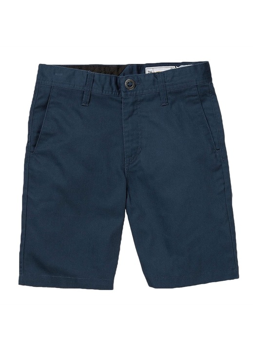 Детски къси панталони, Volcom, Frickin Chino, модерни, сини, рециклиран полиестер, 132 CM