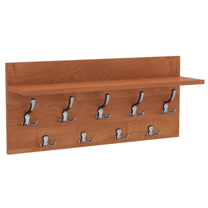 Cuier de perete VERTI cu carlige cromate AKKE, Arin, 40X70