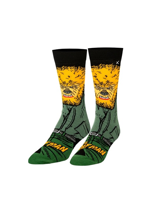 Odd Sox férfi zokni, pamut-poliészter, többszínű, THE WOLF MAN modell, One Size INTL