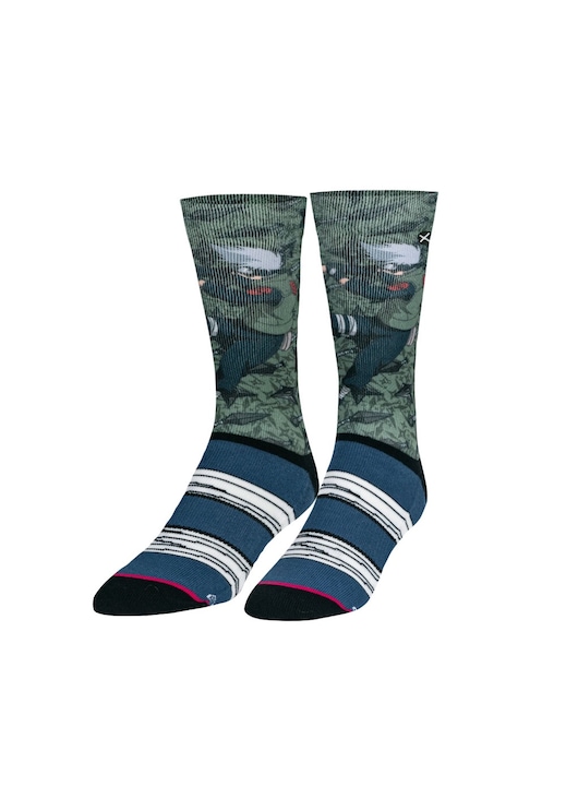 Pereche sosete barbati Odd Sox bumbac multicolor model NARUTO KAKASHI, 40-46 EU